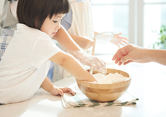 布製のシェードは、小麦粉を!
