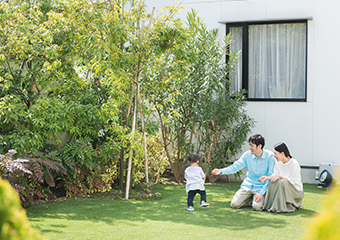 専用庭の除草